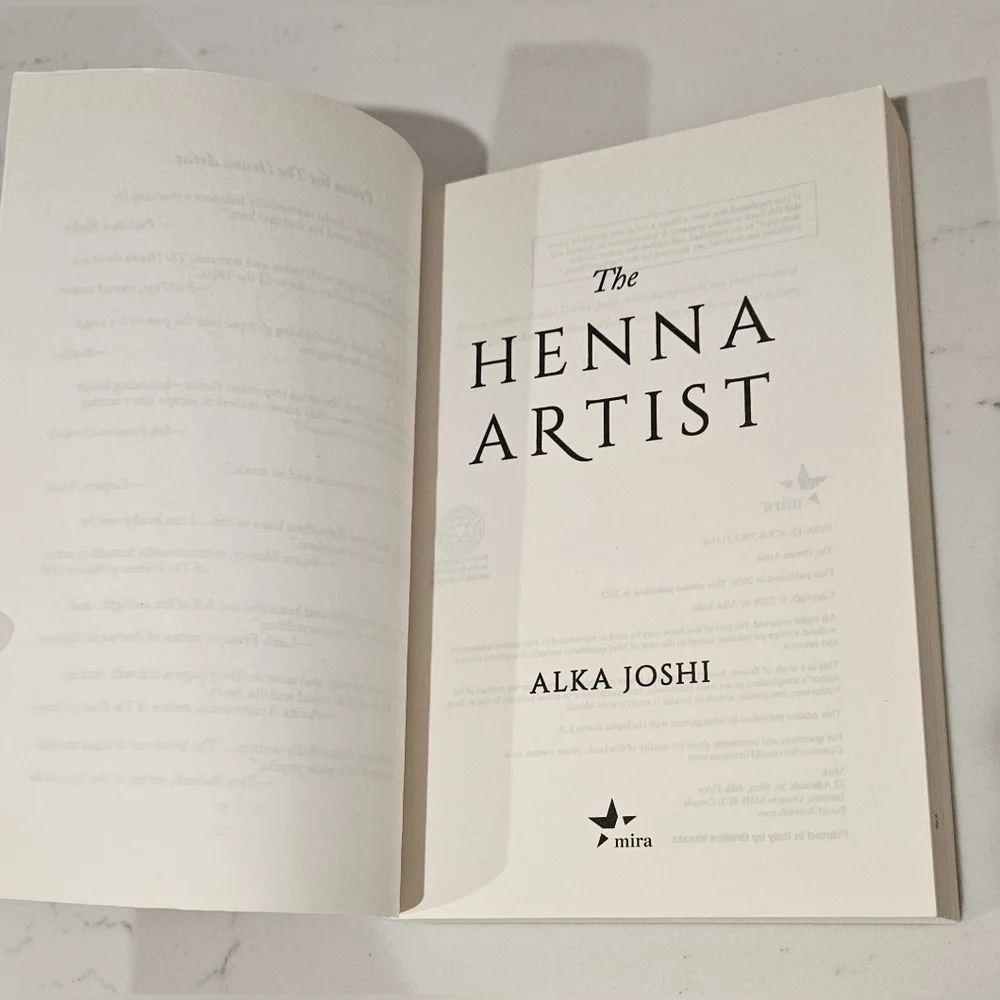 BOGO The Henna Artist Alka Joshi Paperback Book New York Times Best Selling